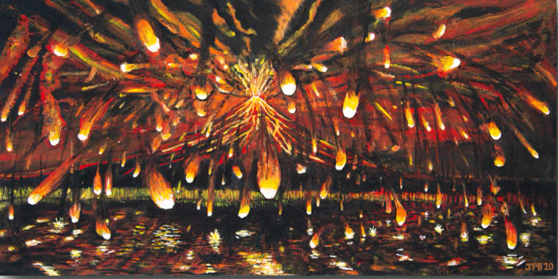 Eruption of Mt Taranaki From Pouakai Tarns