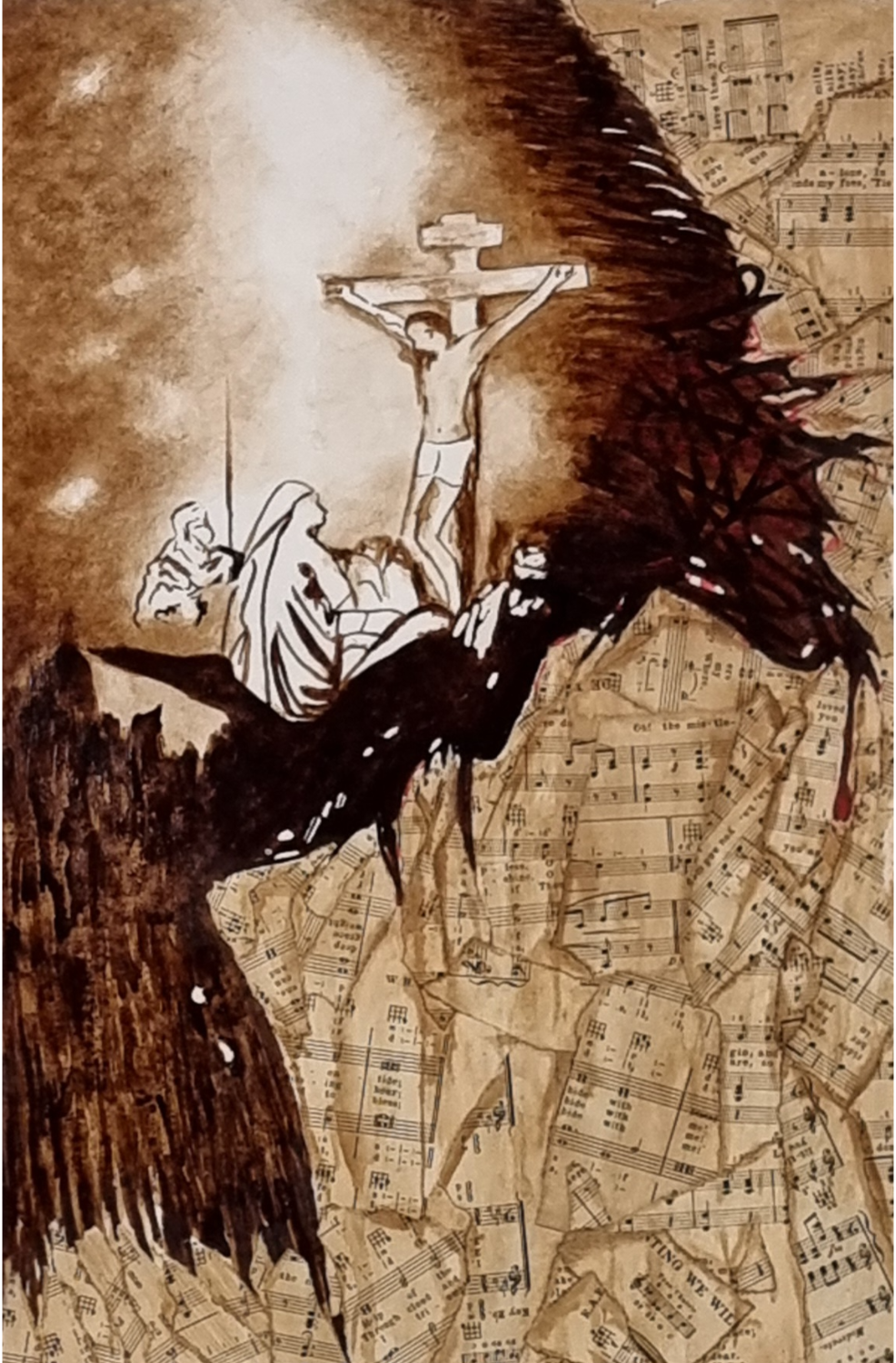 The Last Hour (Original Coffee Artwork)