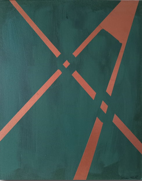 Bronze hitter - canvas