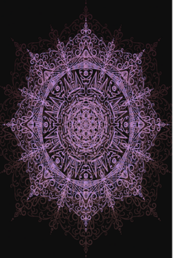 Mandala violet artwork