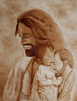 Holy Smiles (reproduction Canvas)