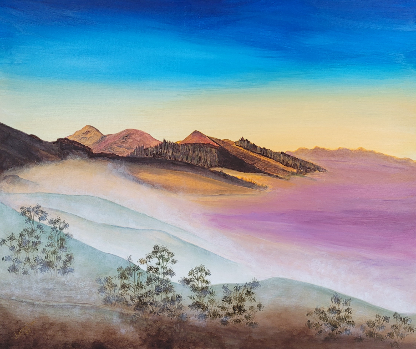 Sunrise of Te Mata Peak